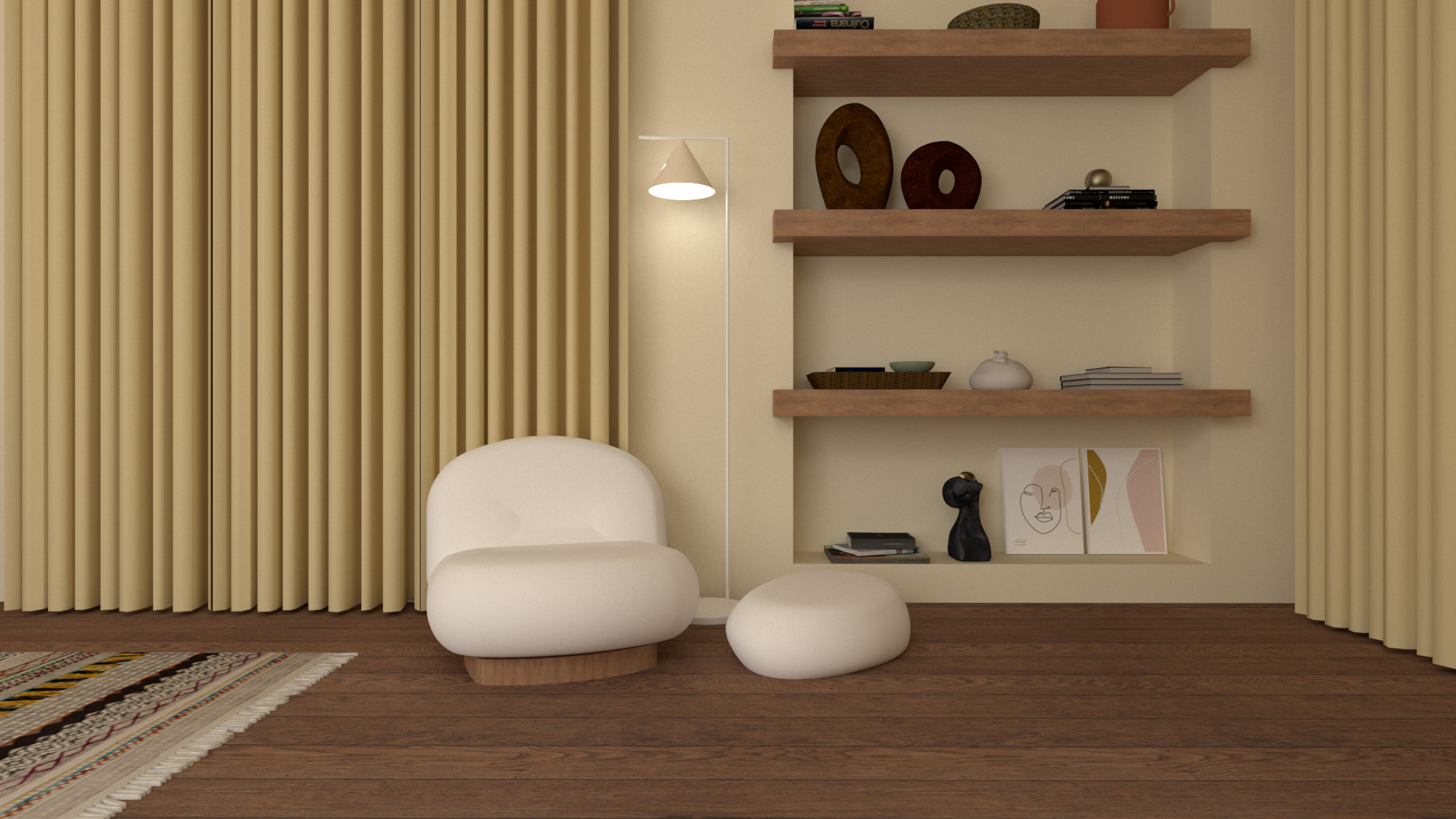 Living Room Design | Weekend House - HILL-DESIGN